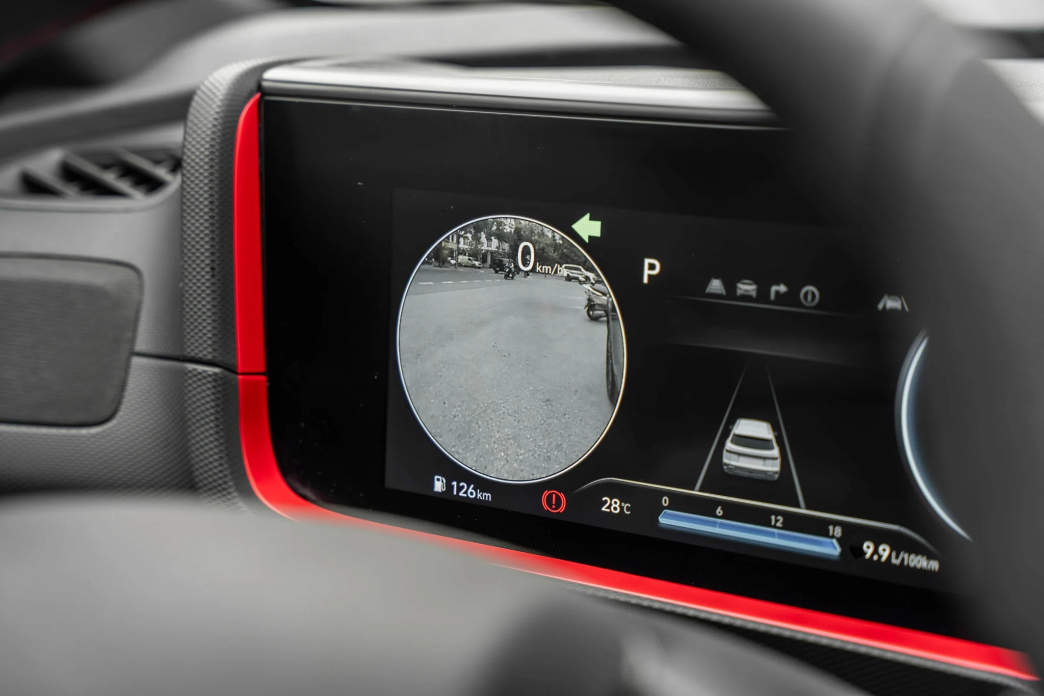Camera 360 độ hiển thị giám sát điểm mù BVM trên đồng hồ ODO Hyundai Creta